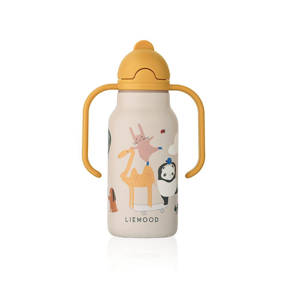 Liewood Trinkflasche &#39;Kimmie&#39; 250 ml Around the World/Sandy