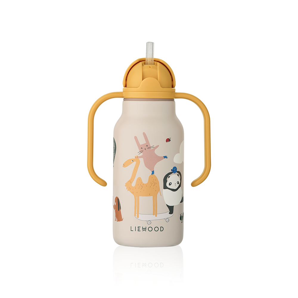 Liewood Trinkflasche &#39;Kimmie&#39; 250 ml Around the World/Sandy