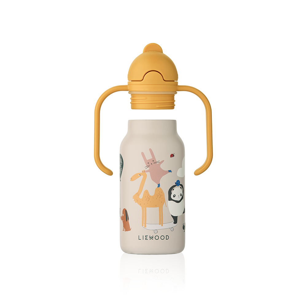 Liewood Trinkflasche &#39;Kimmie&#39; 250 ml Around the World/Sandy