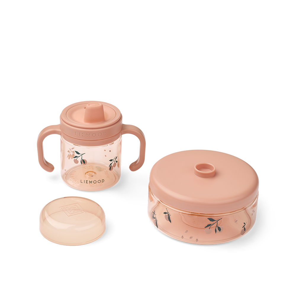 Liewood  Kindergeschirr Set 'Beatrix' Peach/Sea Shell
