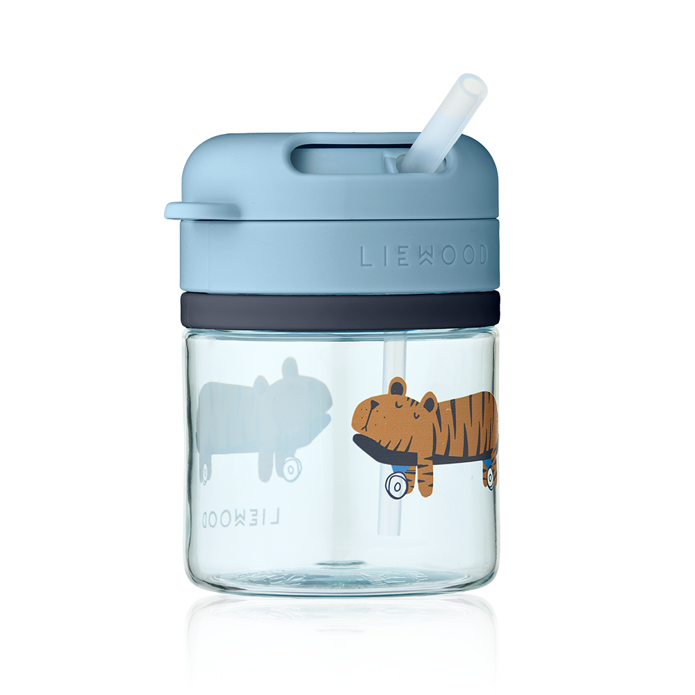Liewood 'Pavia' Drinking Cup with Straw Fun Beach/Blue