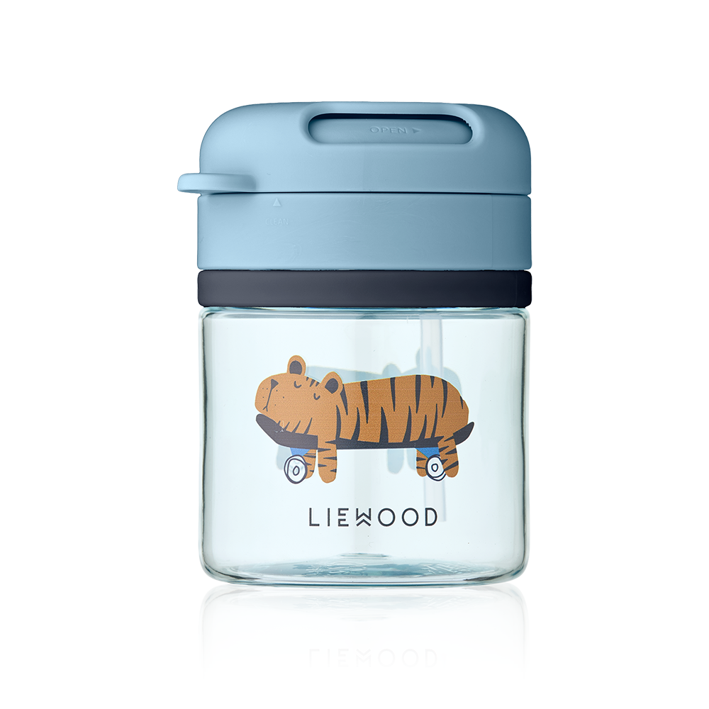 Liewood 'Pavia' Drinking Cup with Straw Fun Beach/Blue
