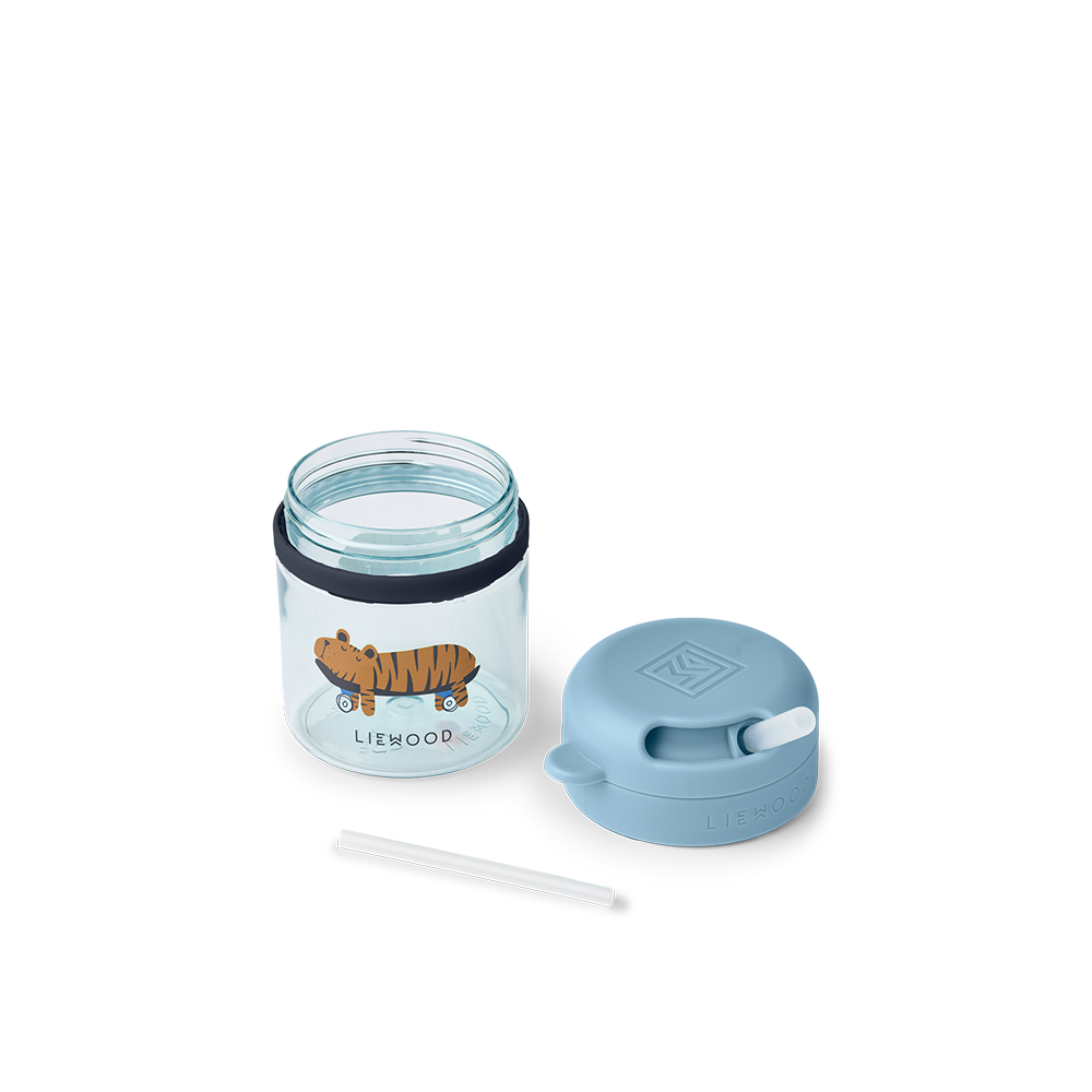Liewood 'Pavia' Drinking Cup with Straw Fun Beach/Blue
