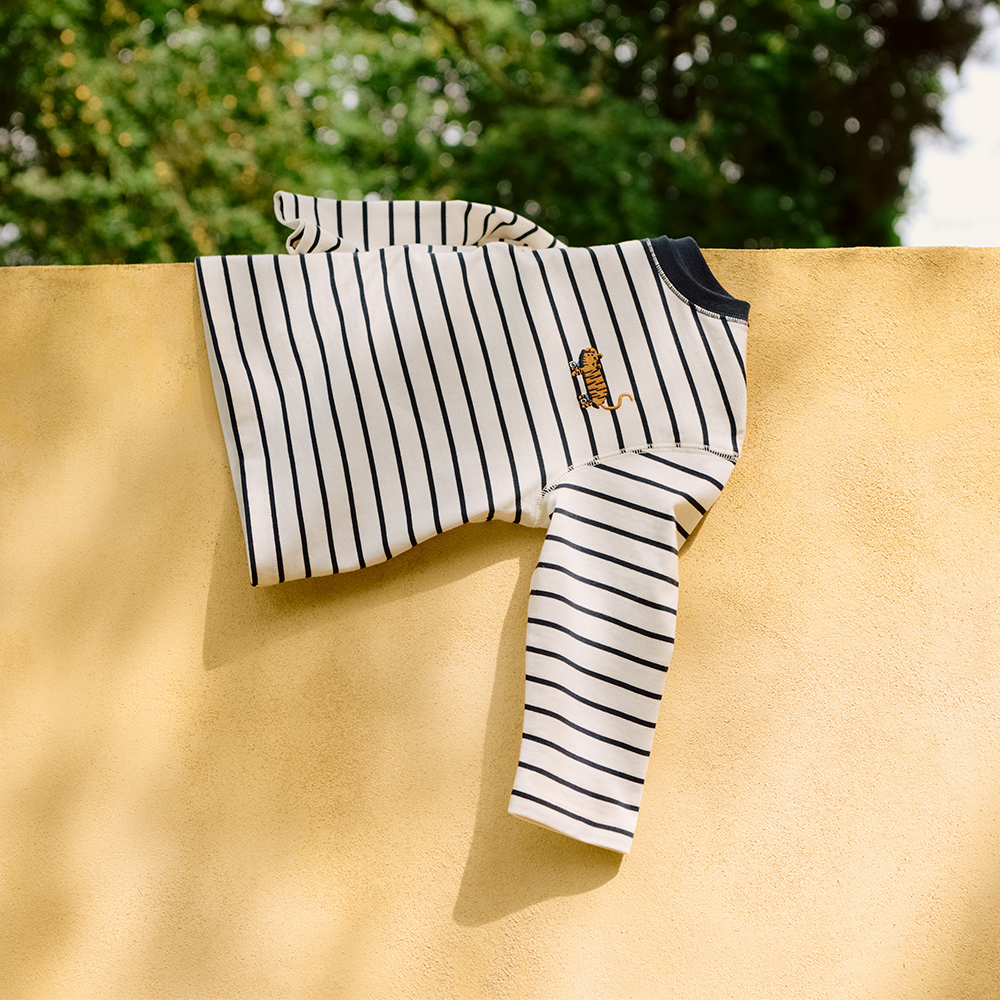 Liewood Baumwoll Langarm Shirt 'Tyler' Stripes Classic Navy/Creme de la Creme