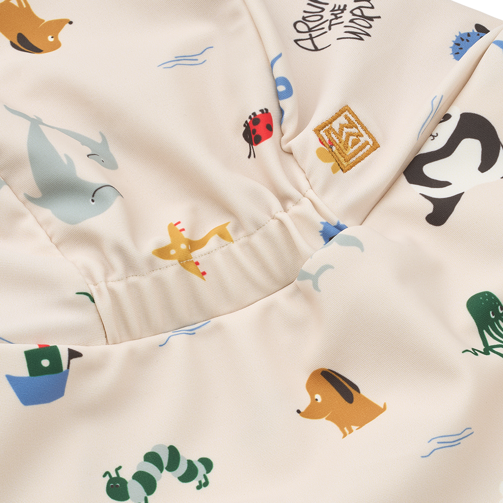 Chapeau de soleil de bain anti-UV Liewood 'Cecilia' Around the World/Sandy