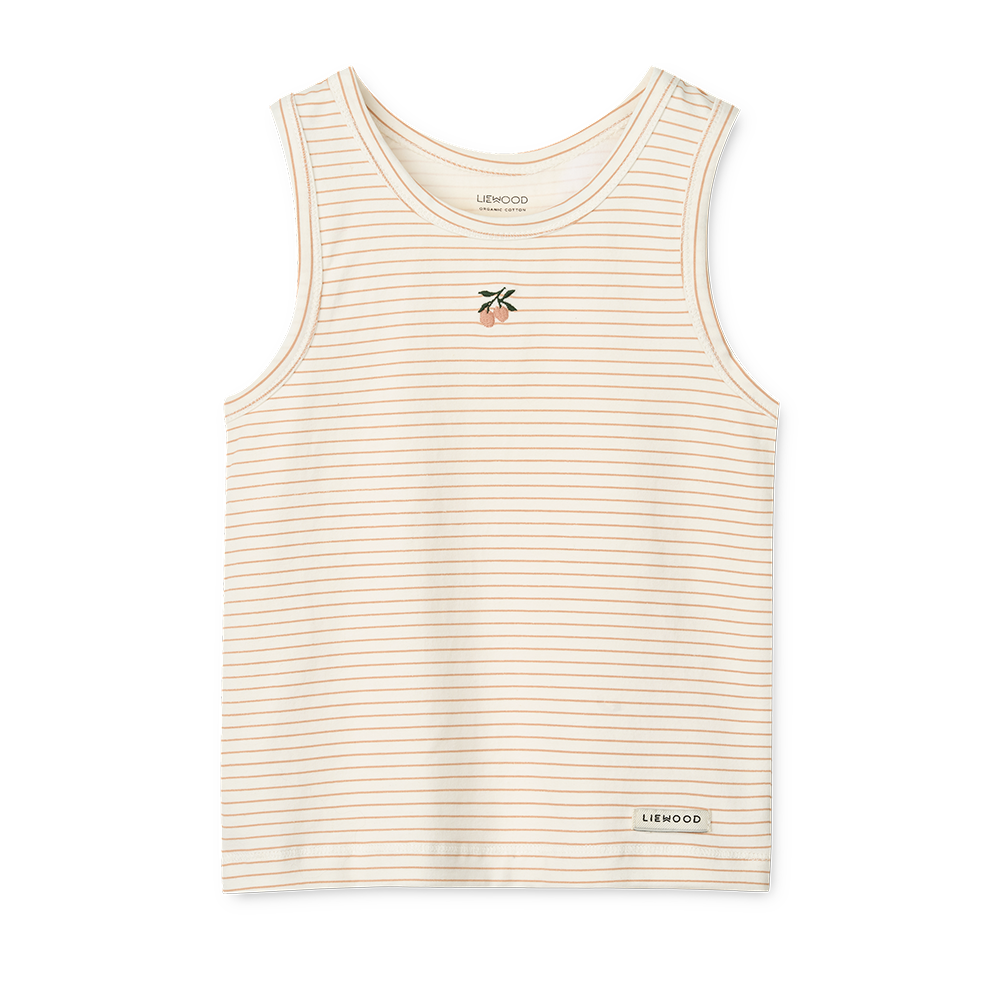 Liewood Tank Top 2er Set &#39;Faris&#39; Mini Peach Sea Shell/Stripe Mix