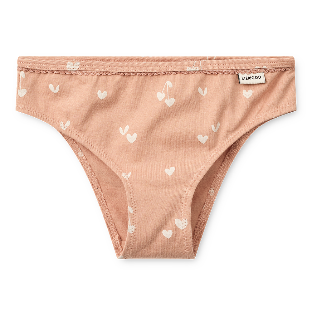 Liewood Unterwäsche 3er Set 'Aylin' Sweethearts/Pale Tuscany/Stripe/Heart Mix