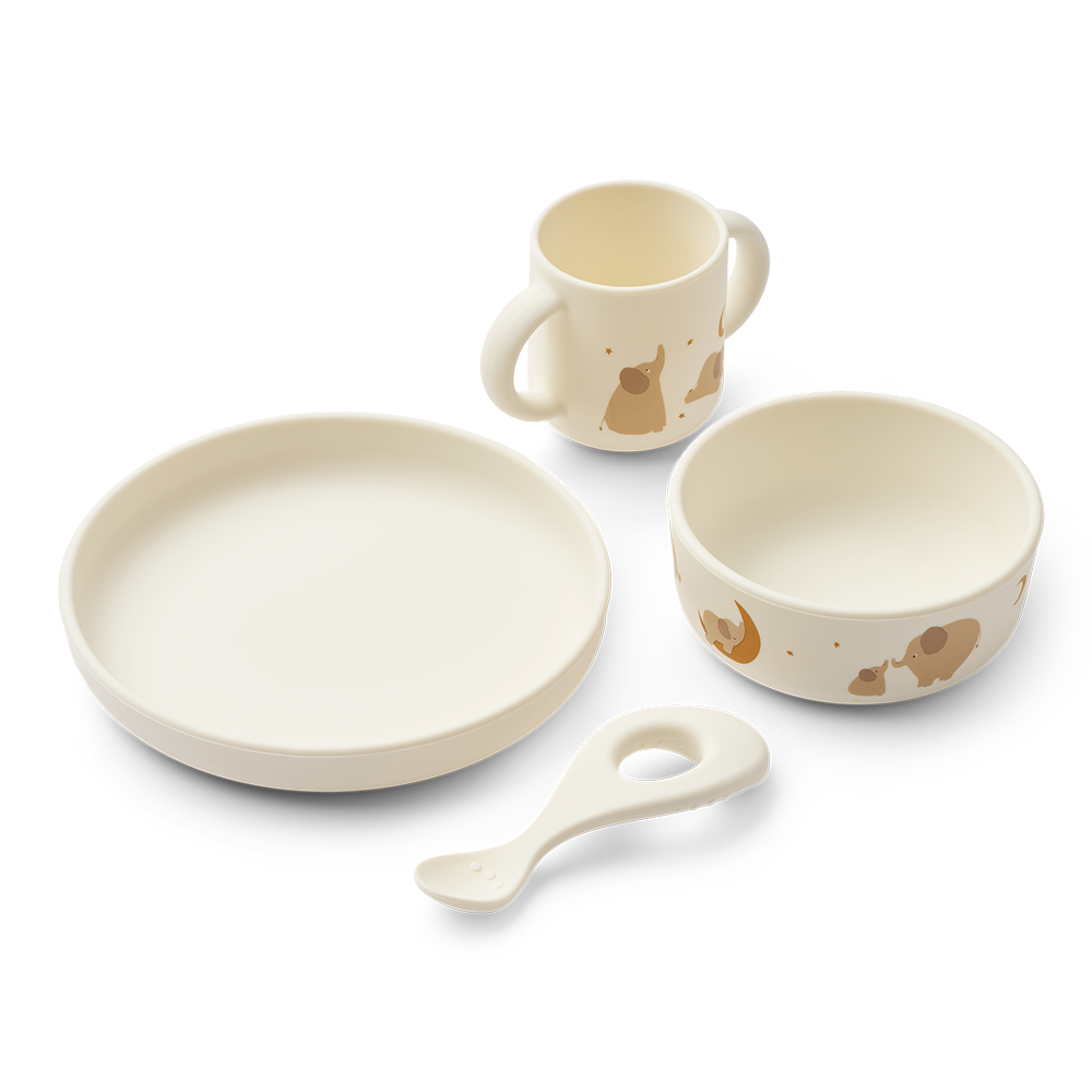 Liewood  Babygeschirr Set 'Vivi' Elephant/Creme de la Creme