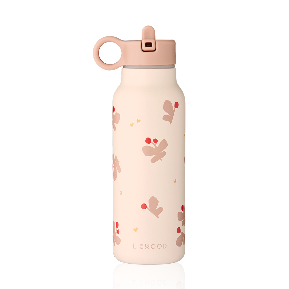 Liewood Trinkflasche 'Falk' 350 ml Butterfly/Apple Blossom - Online MY SNOWFLAKE