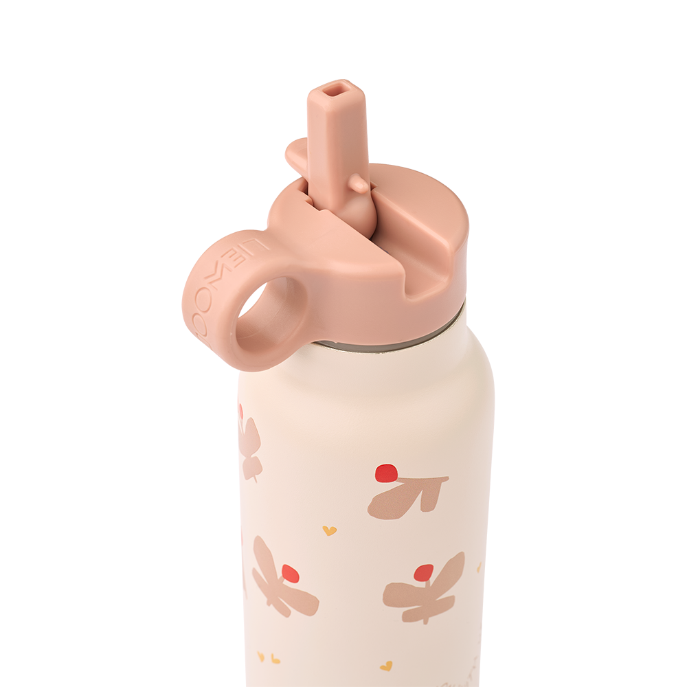 Liewood Trinkflasche 'Falk' 350 ml Butterfly/Apple Blossom - Online MY SNOWFLAKE