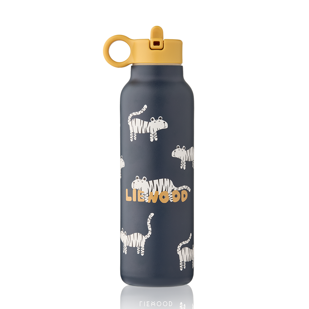 Gourde Liewood 'Falk' 500 ml Tigre/Bleu Marine Classique
