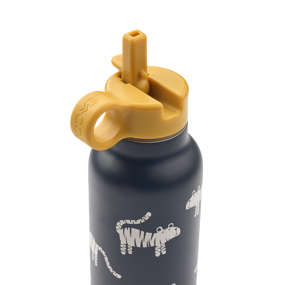 Gourde Liewood 'Falk' 500 ml Tigre/Bleu Marine Classique