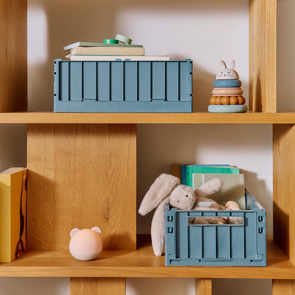 Liewood  Faltbare Aufbewahrungskiste M 2er Set 'Weston'  Whale Blue - Online MY SNOWFLAKE