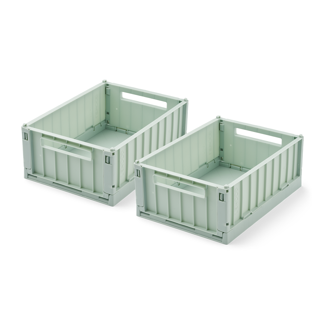Liewood  Faltbare Aufbewahrungskiste S 2er Set 'Weston'  Light Peppermint