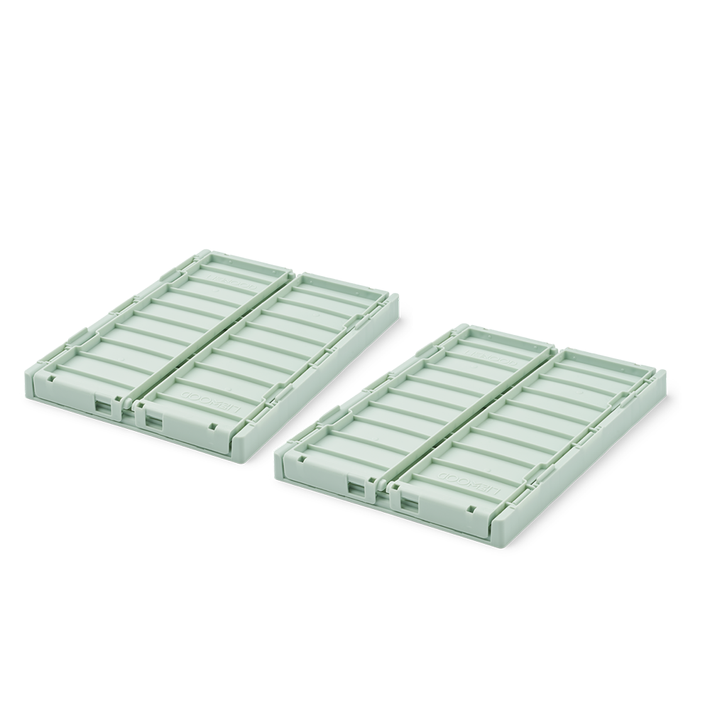 Liewood  Faltbare Aufbewahrungskiste S 2er Set 'Weston'  Light Peppermint