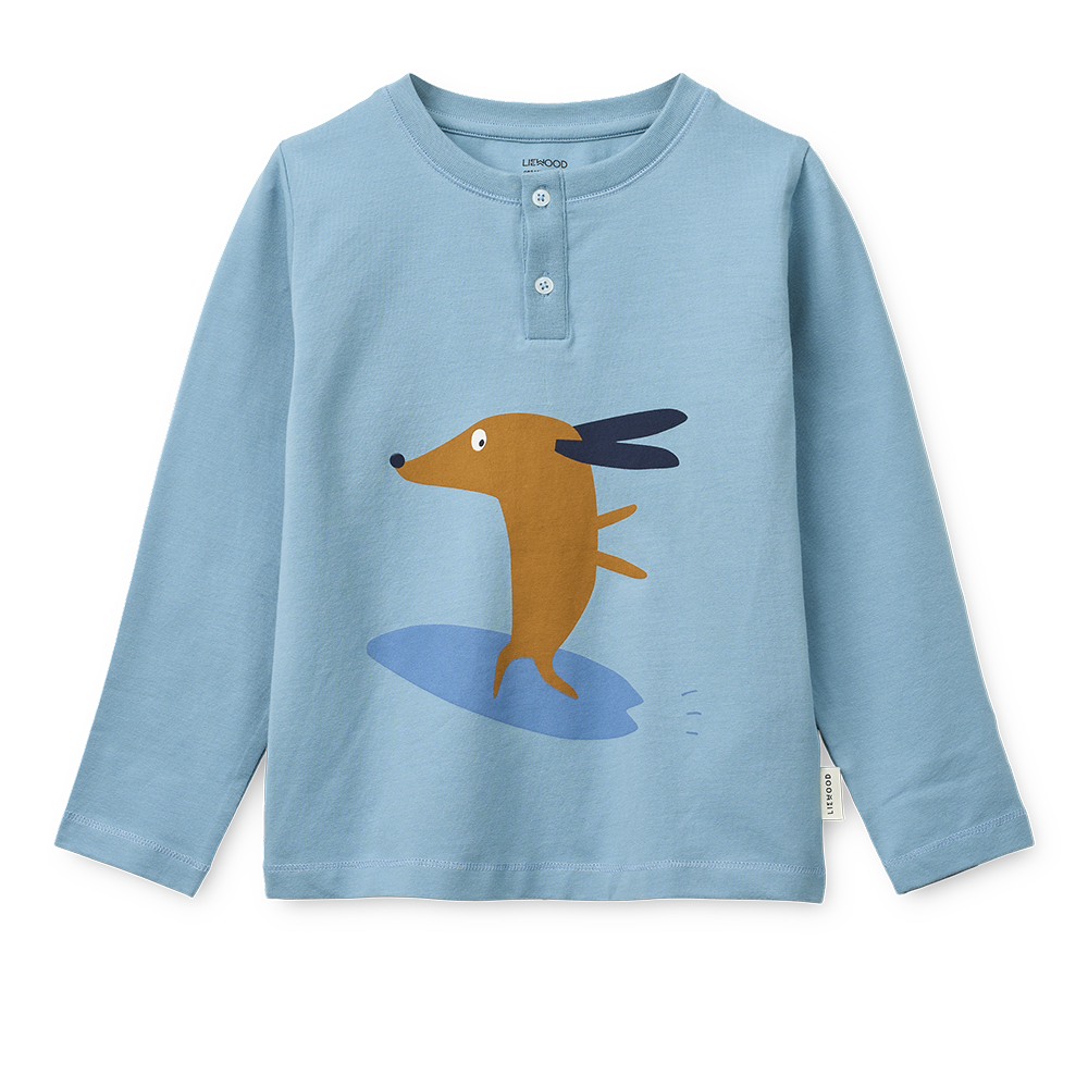 Liewood Schlafanzug Set 'Wilhelm' Dog/Fun/Beach Blue/Mix