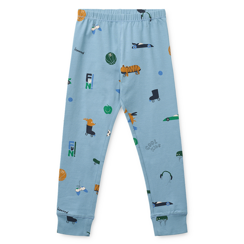 Liewood Schlafanzug Set 'Wilhelm' Dog/Fun/Beach Blue/Mix