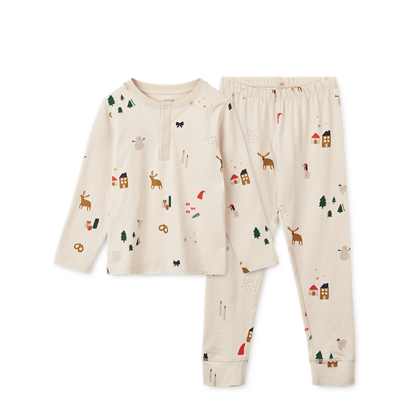 Liewood Schlafanzug Set &#39;Wilhelm&#39; Holiday/Sandy