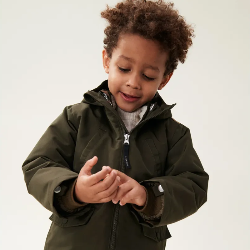 Liewood Wendbare Winterjacke &#39;Timber&#39; Army Brown Multi Mix