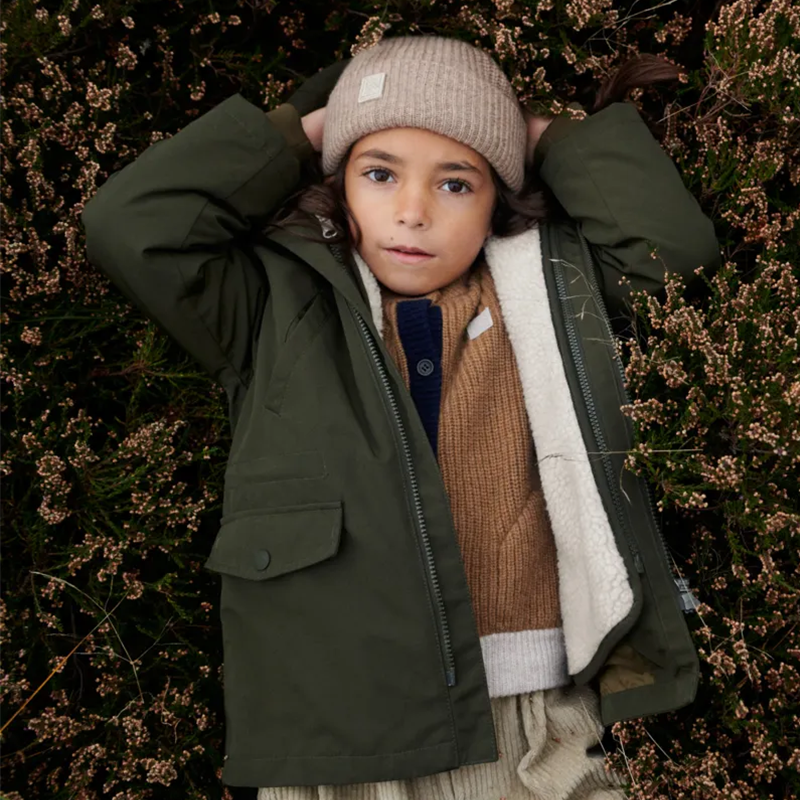 Liewood Wendbare Winterjacke &#39;Timber&#39; Army Brown Multi Mix