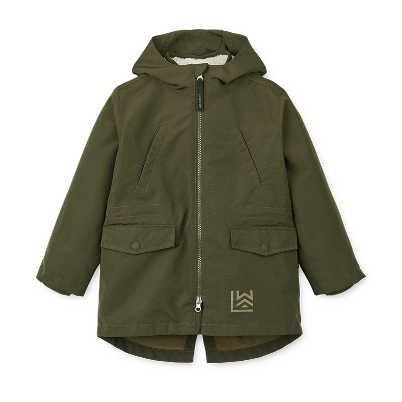 Liewood Wendbare Winterjacke &#39;Timber&#39; Army Brown Multi Mix