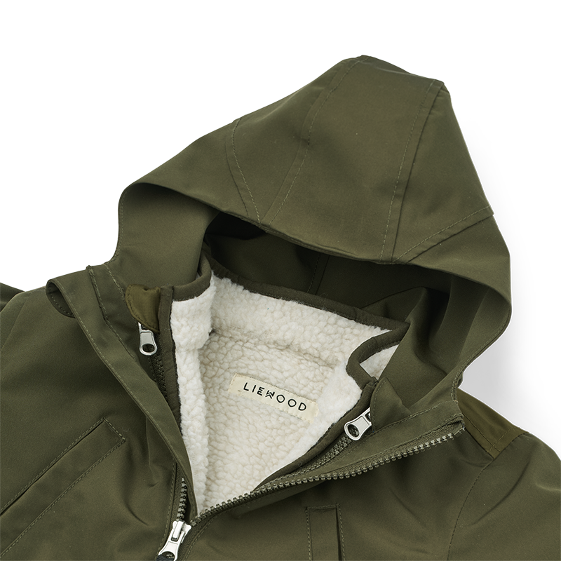 Liewood Wendbare Winterjacke &#39;Timber&#39; Army Brown Multi Mix