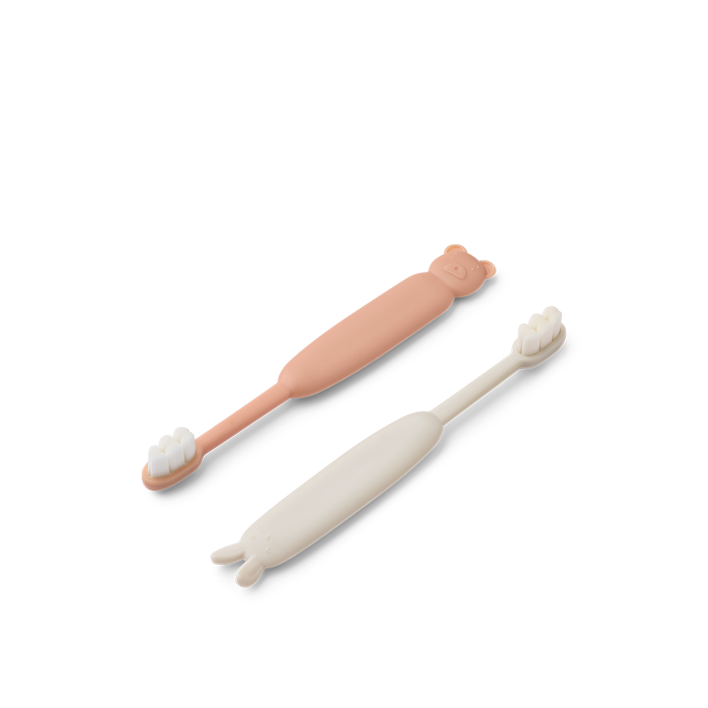 Liewood  Zahnbürste für Kleinkinder 2er Pack 'Fabio' Pale Tuscany/Sandy - Online MY SNOWFLAKE