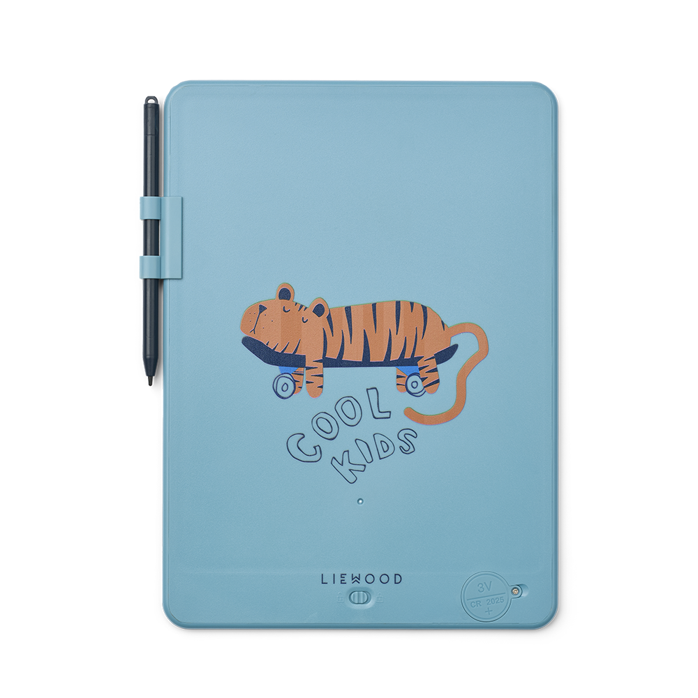 Liewood Magisches LCD-Maltablet 'Zora' Tiger/Beach Blue - Online MY SNOWFLAKE