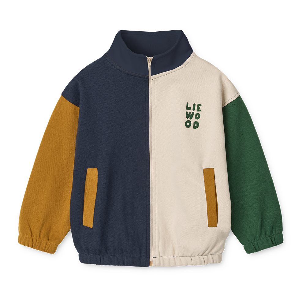 Liewood Zip-Up Sweatshirt &#39;Cassius&#39; Classic Navy Multi Mix
