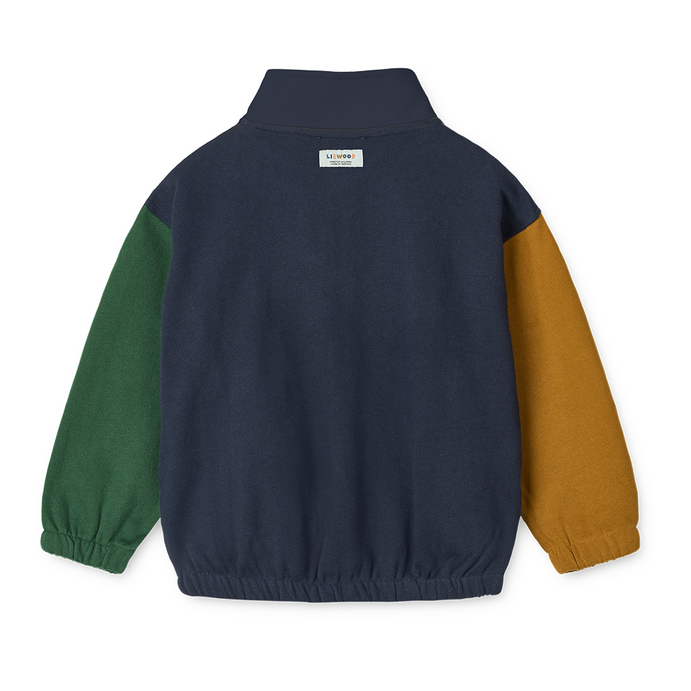 Liewood Zip-Up Sweatshirt &#39;Cassius&#39; Classic Navy Multi Mix