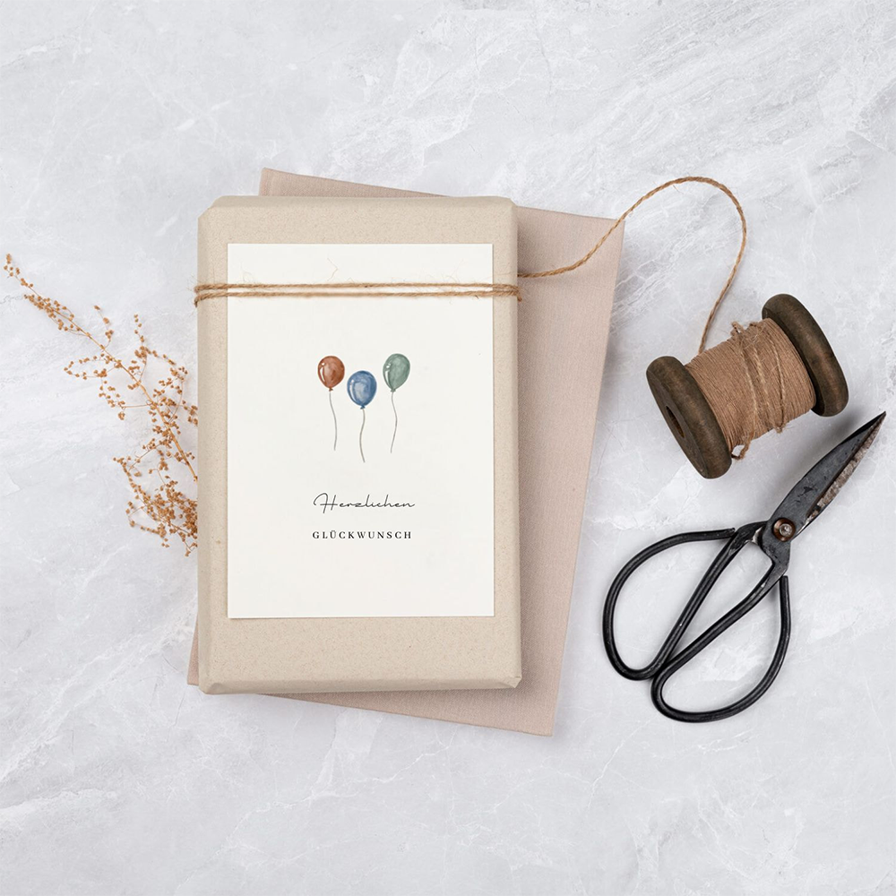 Liljendal Greeting Card Birthday 'Happy Birthday' Balloons
