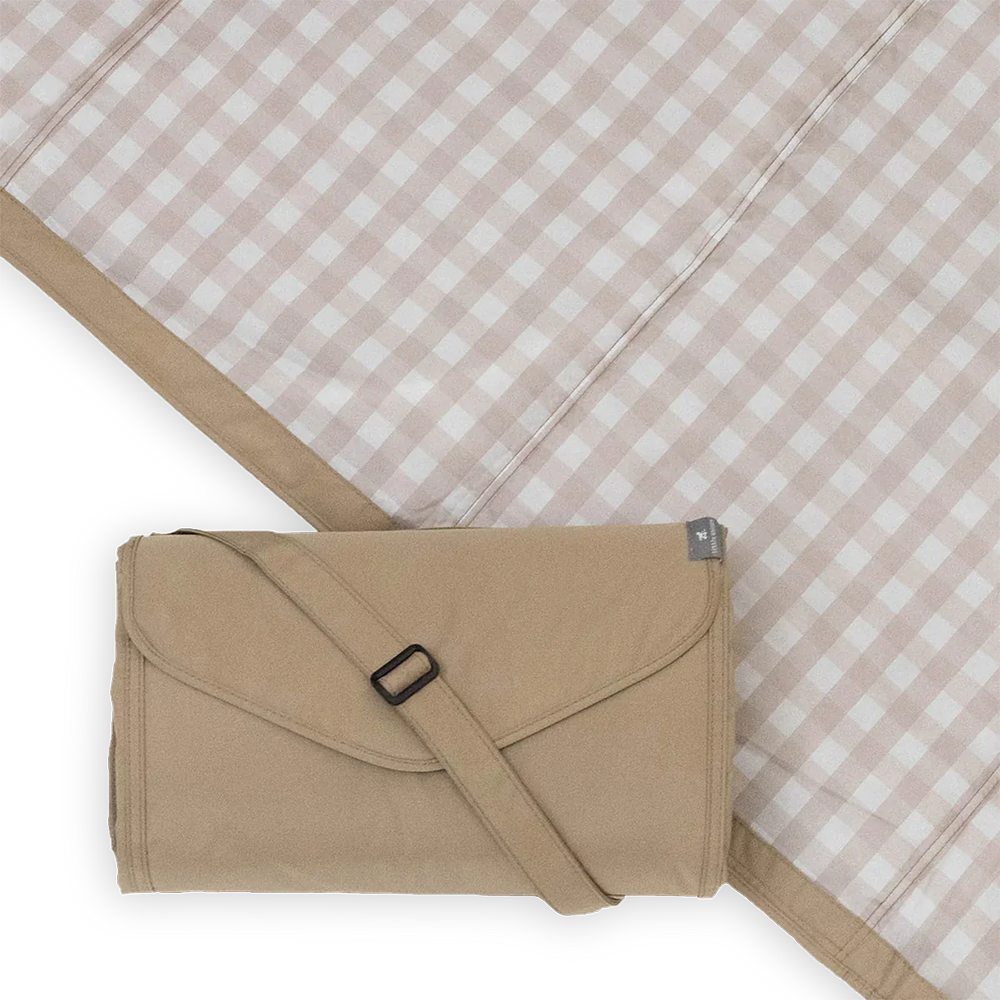 Little Unicorn  Picknickdecke  &#39;Buffalo Check&#39; Beige