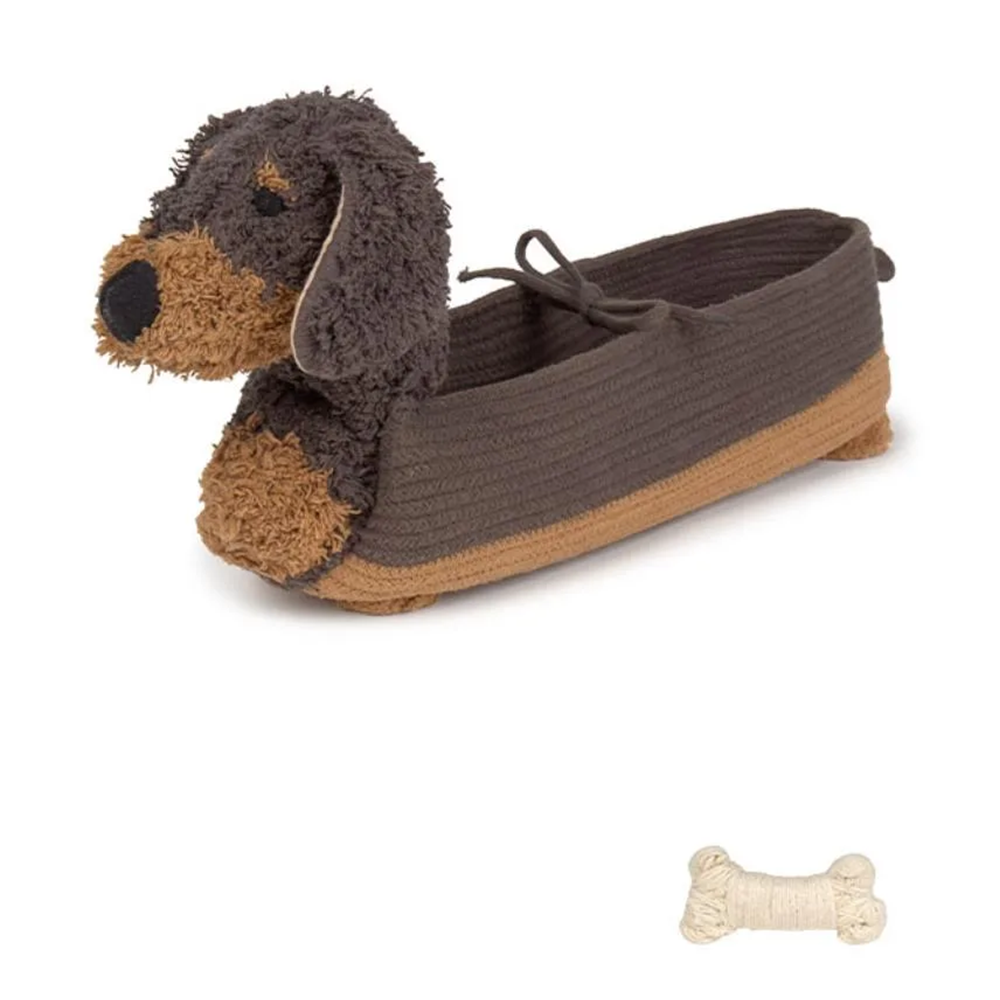 Lorena Canals Aufbewahrungskorb &#39;Dog Sparky&#39; Dark Brown