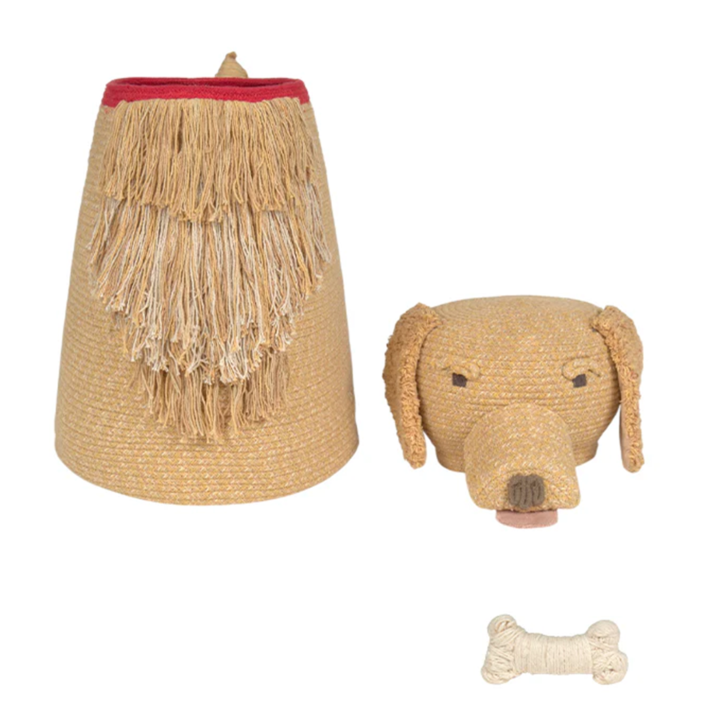 Lorena Canals Aufbewahrungskorb &#39;Dog Luna&#39; Honey