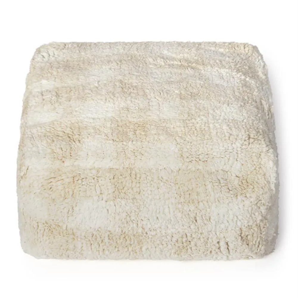 Lorena Canals Pouf 'Vichy' Ivory