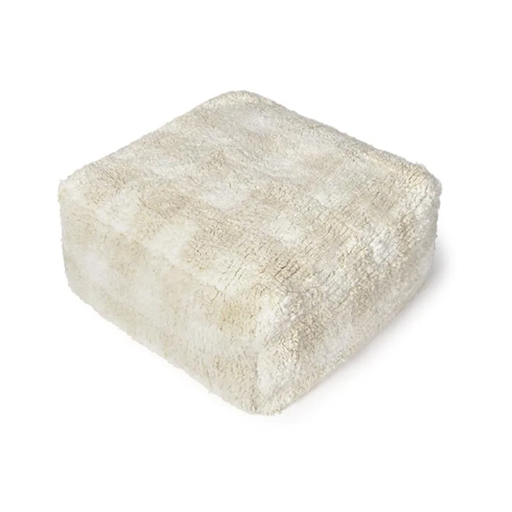 Lorena Canals Pouf 'Vichy' Ivory