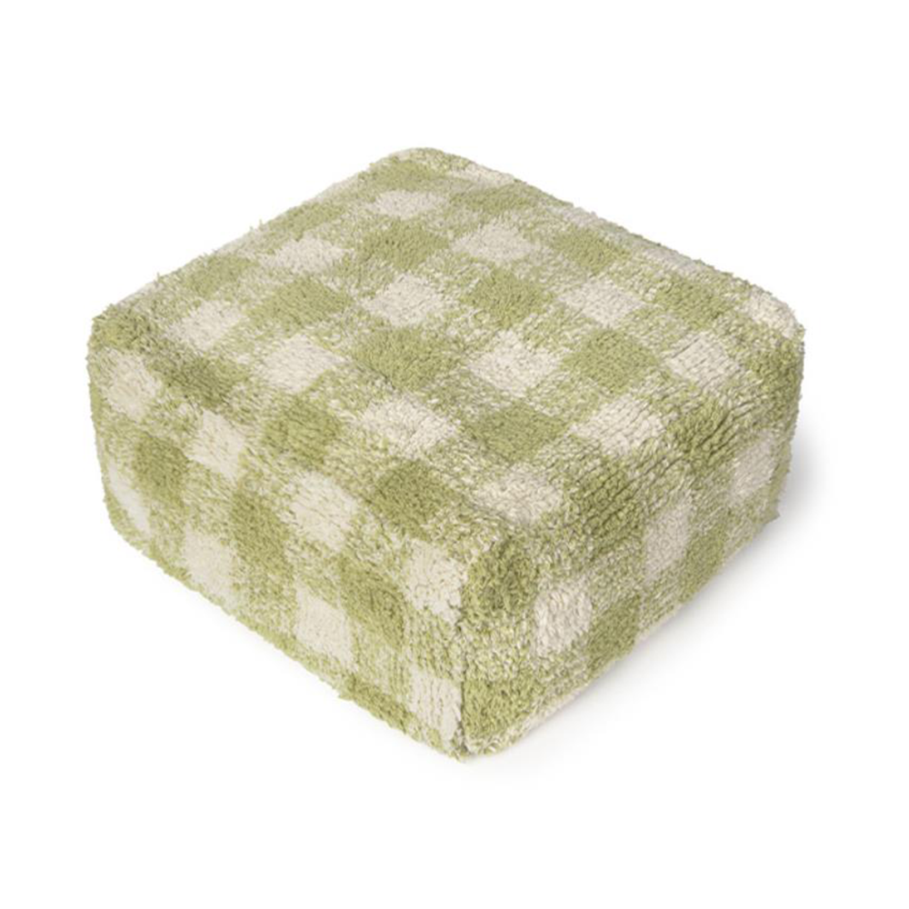 Lorena Canals Pouf 'Vichy' Matcha