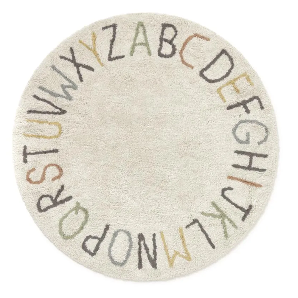 Lorena Canals waschbarer Baumwollteppich &#39;Color and Letters&#39; ABC