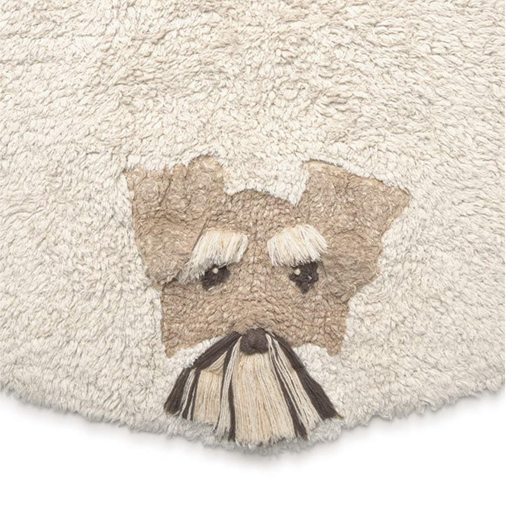Lorena Canals waschbarer Baumwollteppich 'Dogs' Natural