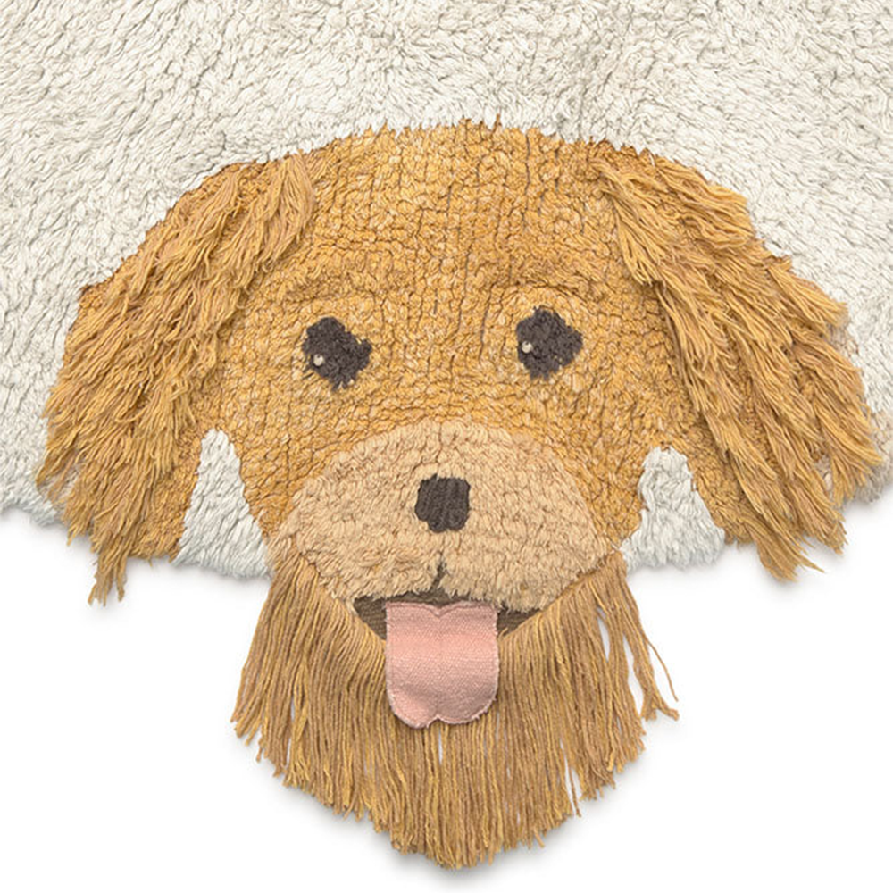 Lorena Canals waschbarer Baumwollteppich 'Dogs' Natural