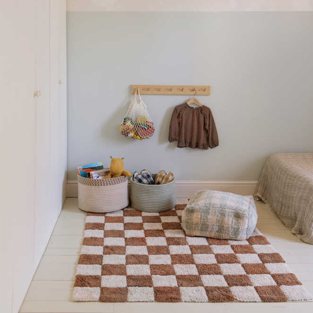 Lorena Canals waschbarer Baumwollteppich 'Kitchen Tiles' Toffee