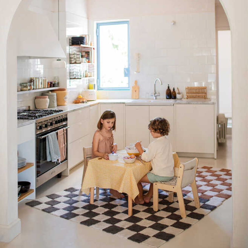 Lorena Canals waschbarer Baumwollteppich 'Kitchen Tiles' Toffee