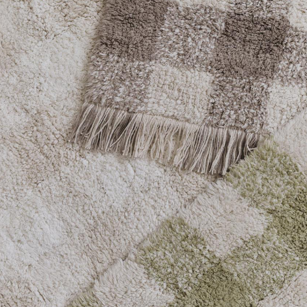 Lorena Canals waschbarer Baumwollteppich 'Vichy' Ivory - Online MY SNOWFLAKE