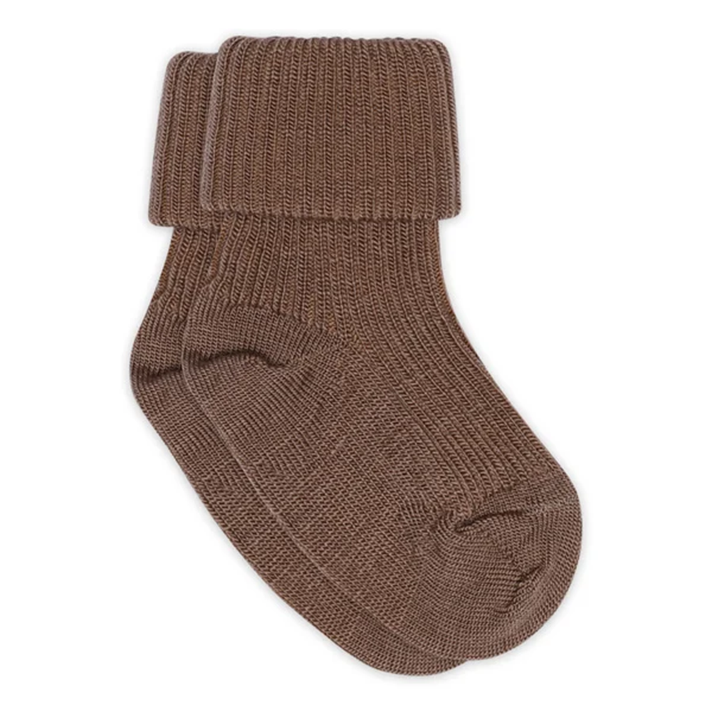 MP Denmark  Babysocken aus Wolle Brown Sienna - Online MY SNOWFLAKE