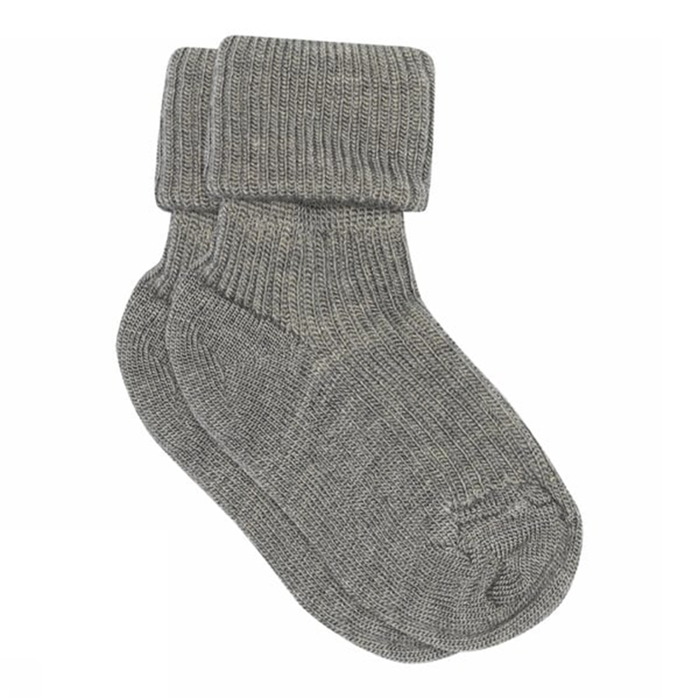 MP Denmark Baby Wool Socks Grey Melange