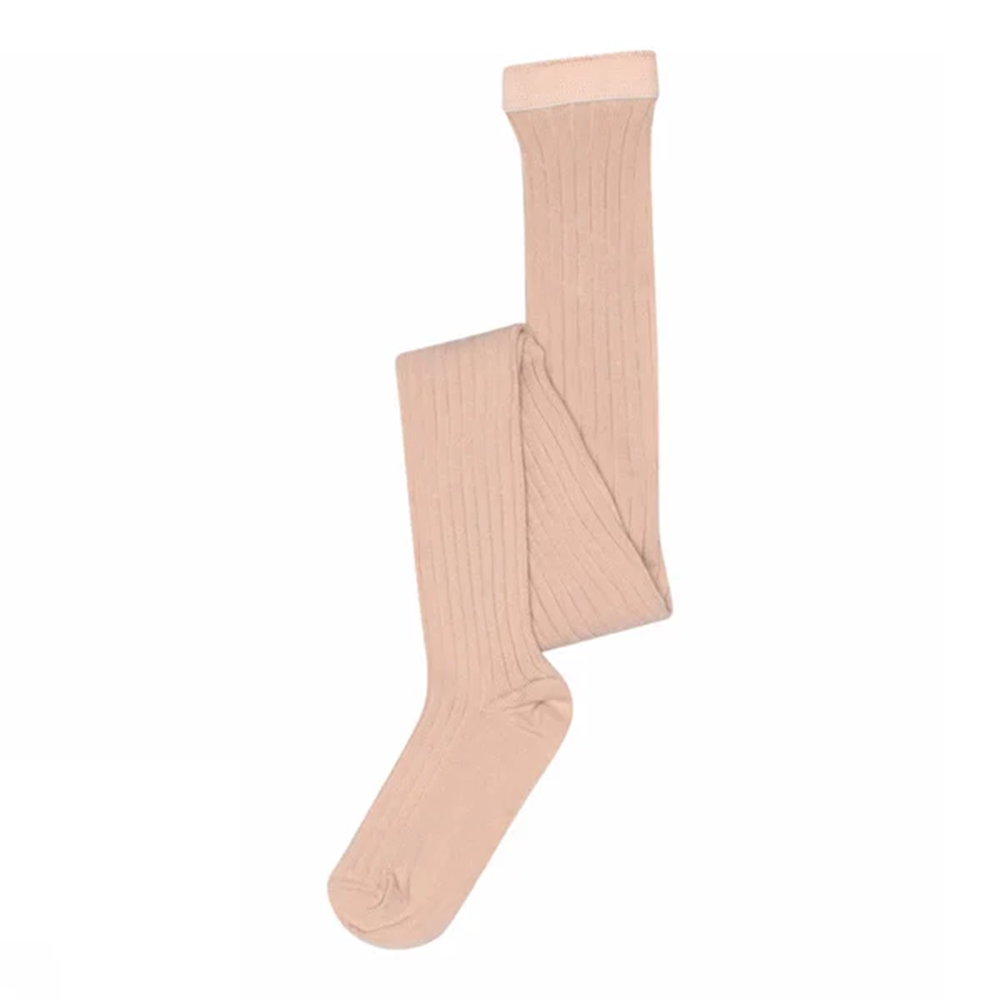 MP Denmark  Rippstrumpfhose aus Baumwolle Rose Dust - Online MY SNOWFLAKE