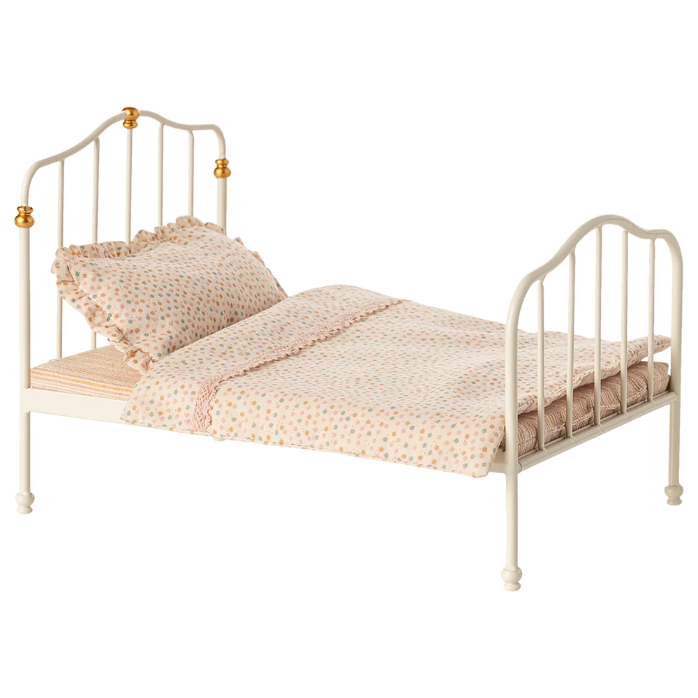 Maileg Vintage Einzelbett &#39;Maus&#39;  Off White