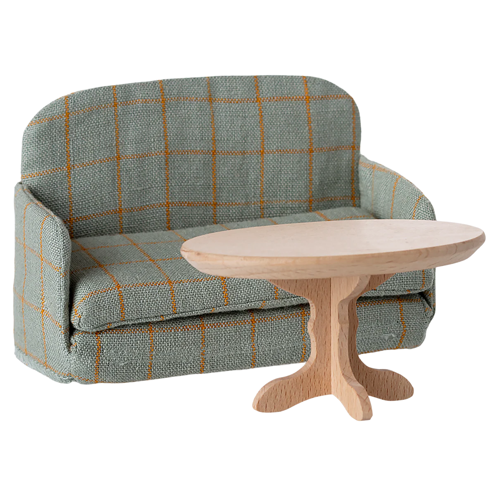 Maileg  Bettsofa  &#39;Maus&#39; Checker