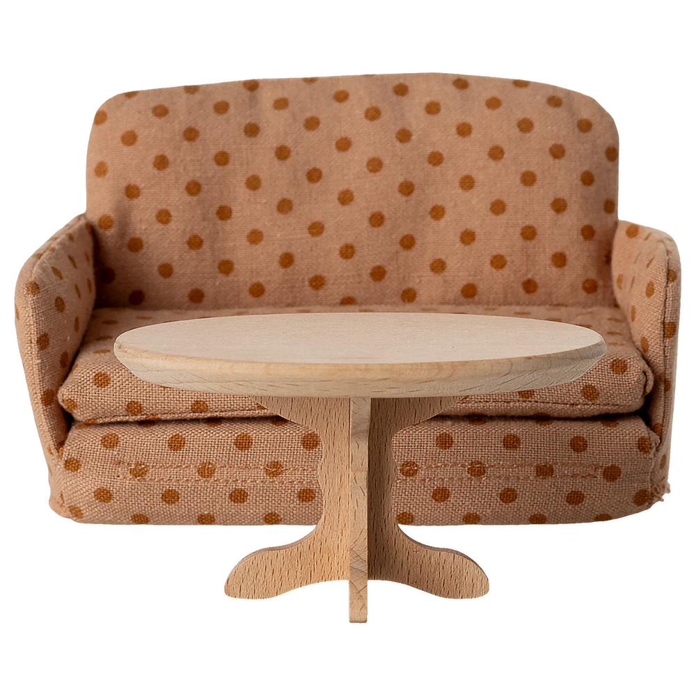 Table basse ovale Maileg 'Souris' Nature