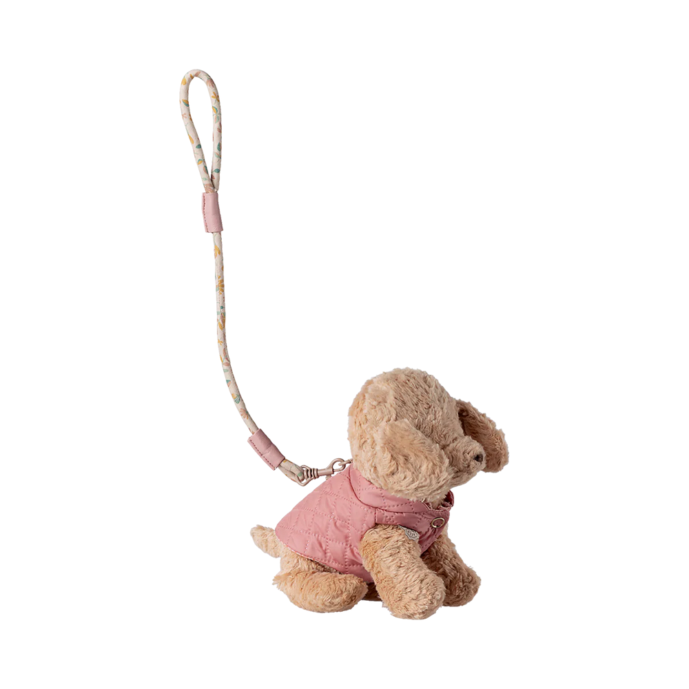 Vaisselle et laisse Maileg "Pet Supply" Rose